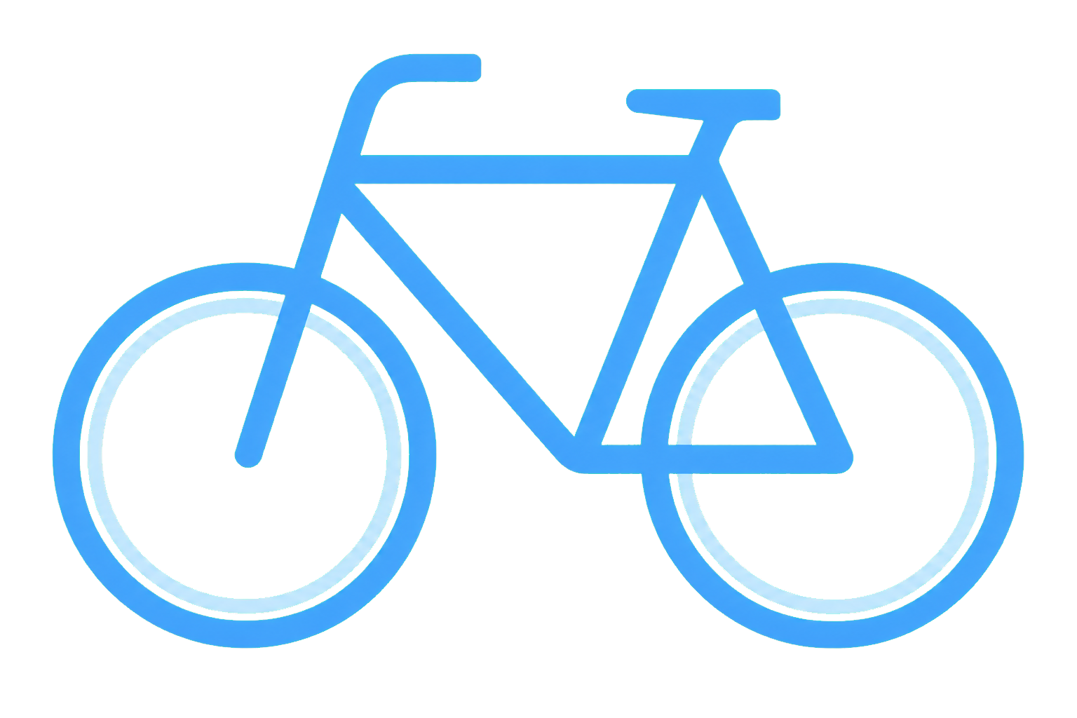Stilisiertes Fahrrad