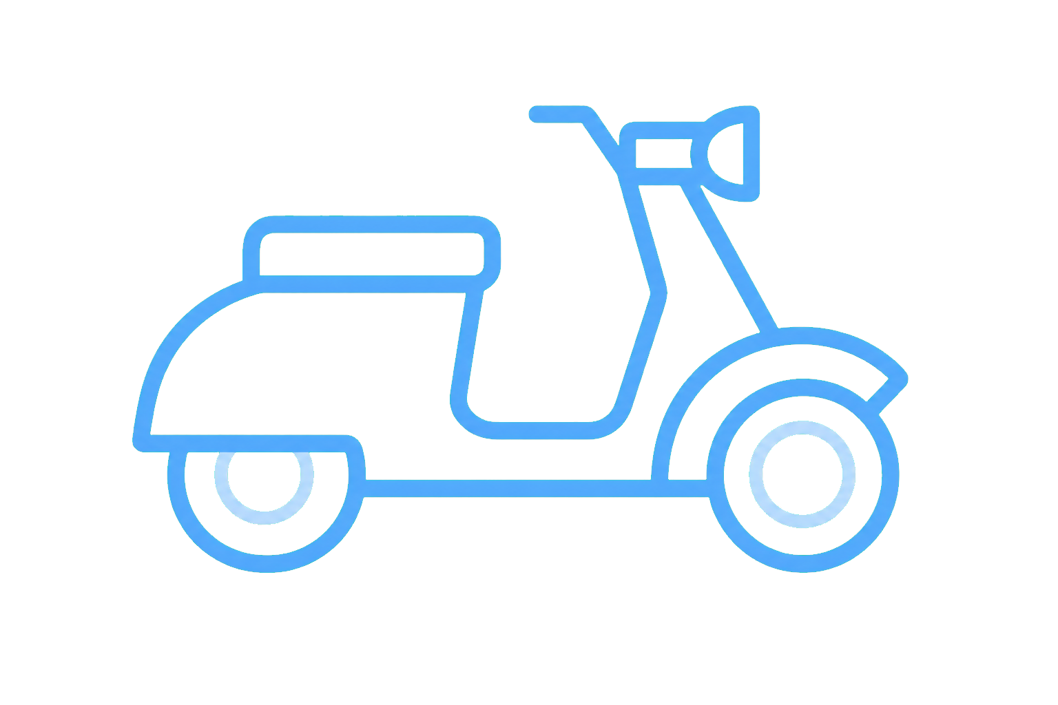 Stilisierter Motorroller